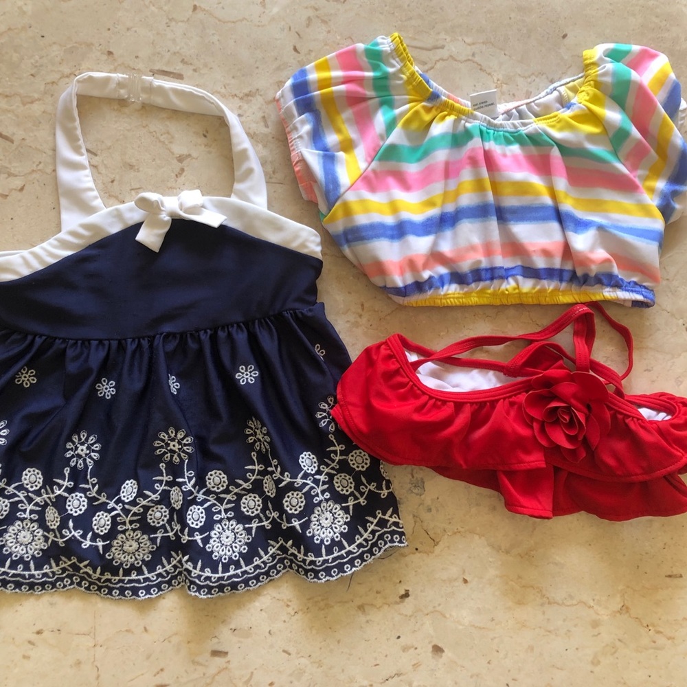 Girls 3T bikini tankini tops